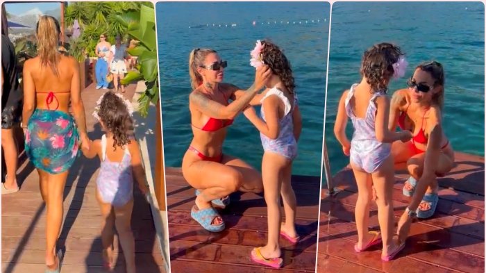 Aneli Ahmić sa ćerkom Norom uživa na plaži u Dubrovniku – Aneli Ahmić u Dubrovniku