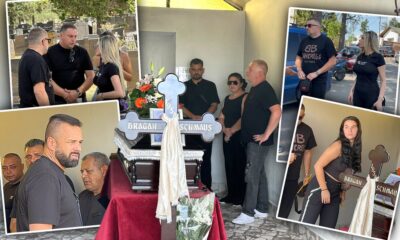 PODRŠKA KOJA SE NE ZABORAVLJA: Bivši učesnici Elite stali uz Boru Santanu na sahrani oca, emotivni susreti na groblju u Sremčici (FOTO)