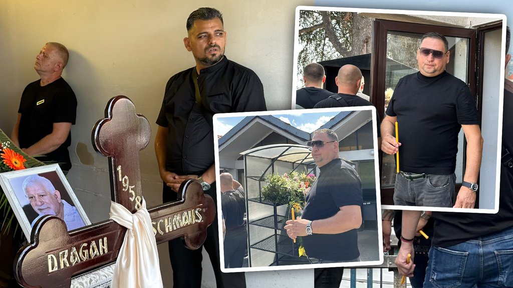TAKI MARINKOVIĆ IZAZVAO POMETNJU NA GROBLJU: Podrška Bori Santani usred tuge, a Maje nema nigde (FOTO) – sahrana Bore Santane