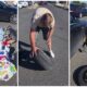 HAOS NA GRANICI: Nataša Aksentijević i suprug ispraznili auto pred svima, koferi završili na ulici (FOTO)