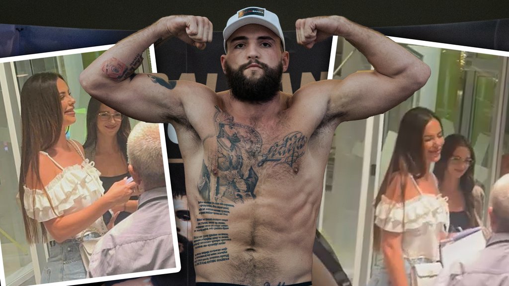 Bogdana Ražnatović sa osmehom bodrila Veljka na važnom boks meču – Balkan Boxing 11