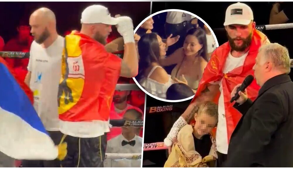 SLAVLJE U RINGU, EMOCIJE NA VRHUNCU: Veljko Ražnatović pobedio Venecuelanca, Ceca i Bogdana nisu krile sreću (FOTO)