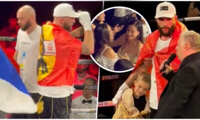 SLAVLJE U RINGU, EMOCIJE NA VRHUNCU: Veljko Ražnatović pobedio Venecuelanca, Ceca i Bogdana nisu krile sreću (FOTO)