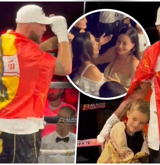 SLAVLJE U RINGU, EMOCIJE NA VRHUNCU: Veljko Ražnatović pobedio Venecuelanca, Ceca i Bogdana nisu krile sreću (FOTO)