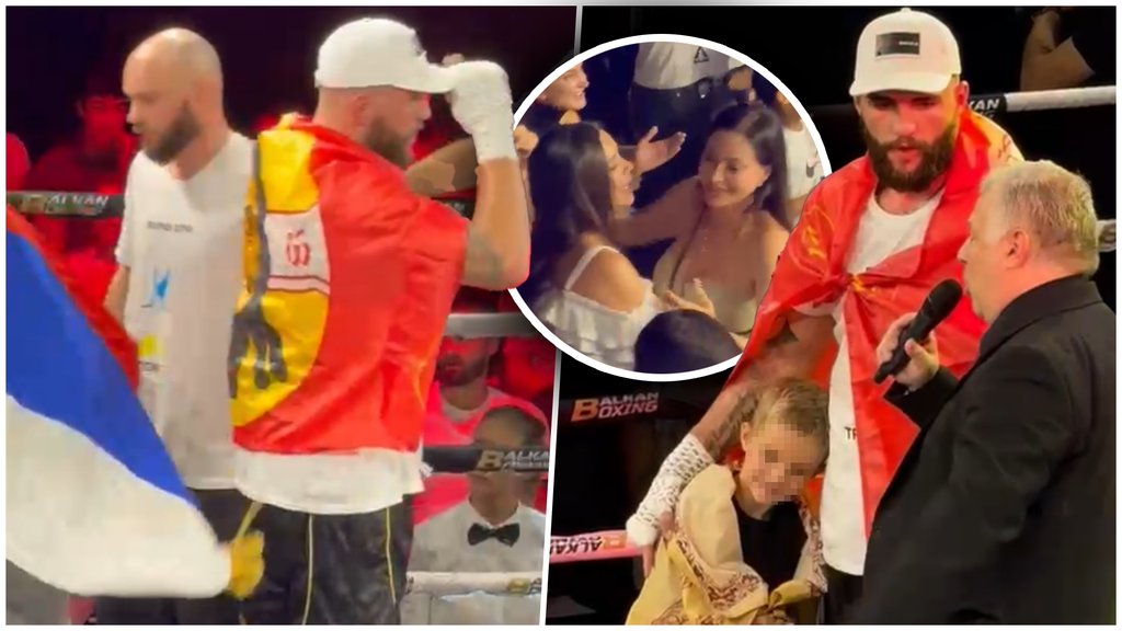 SLAVLJE U RINGU, EMOCIJE NA VRHUNCU: Veljko Ražnatović pobedio Venecuelanca, Ceca i Bogdana nisu krile sreću (FOTO)