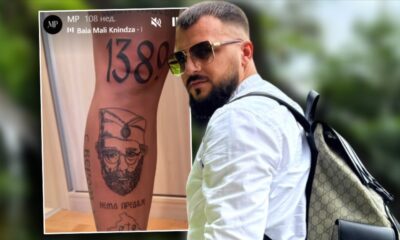 SPLITSKA POLICIJA REAGOVALA ZBOG TETOVAŽA: Marko Stojković uhapšen i proteran iz Hrvatske na pet godina (FOTO) – tetovaža u Hrvatskoj