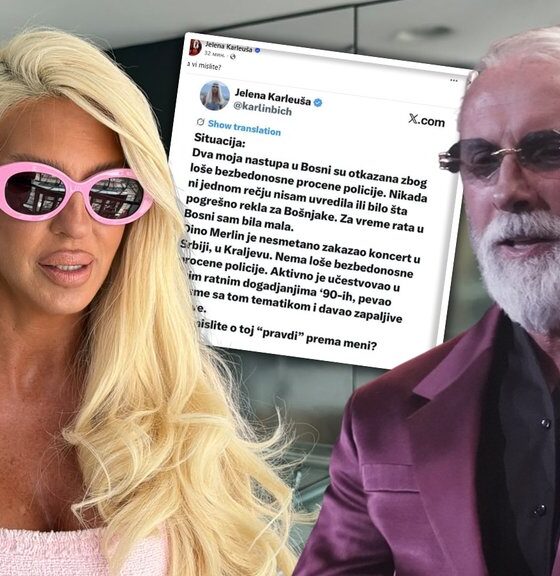 KARLEUŠA UDARILA NA MERLINA ZBOG KONCERATA: Jelena uporedila svoje otkazane nastupe i Merlinov dolazak u Srbiju, otvara se pitanje dvostrukih aršina (FOTO) – dvostruki aršini za koncerte