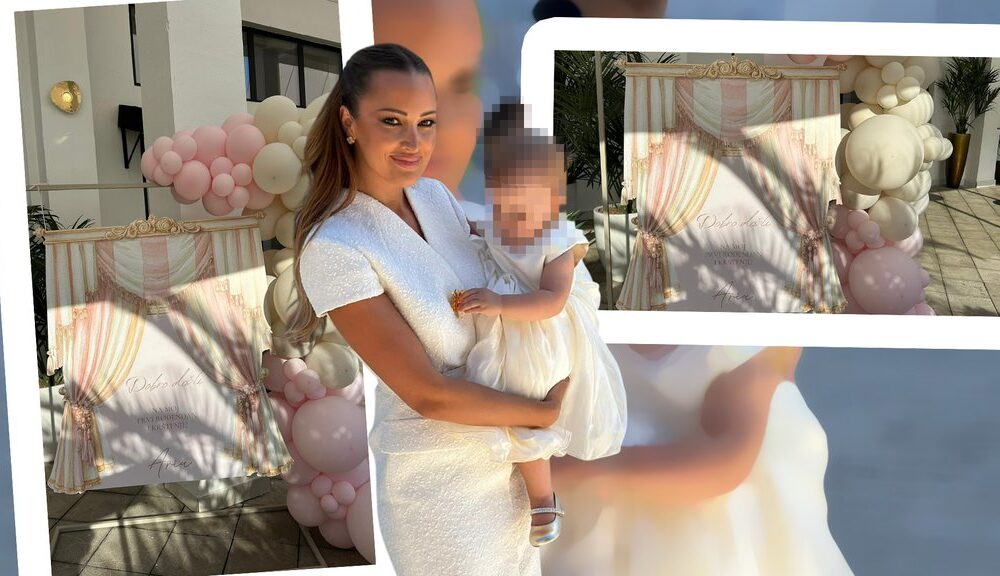 SLAVLJE U PORODICI ŽIVOJINOVIĆ: Aleksandra i Filip priredili bajkovit rođendan i krštenje ćerke Arije, svi pričaju o izgledu majke i ćerke (FOTO)