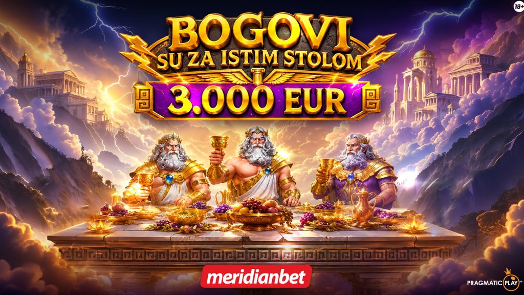 PREOKRET U SVETU SLOT IGARA: Olimp otvara svoja vrata, 3.000 evra čeka na najuspešnije igrače Meridianbet turnira – Meridianbet slot turnir