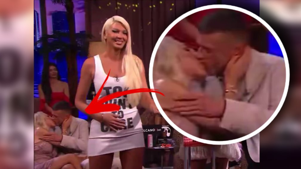 PRISNOST BEZ CENZURE U AMIDŽI ŠOU: Jovana Jeremić i Tigar se ljubili uživo, snimak razmenjivanja nežnosti preplavio mreže (VIDEO)