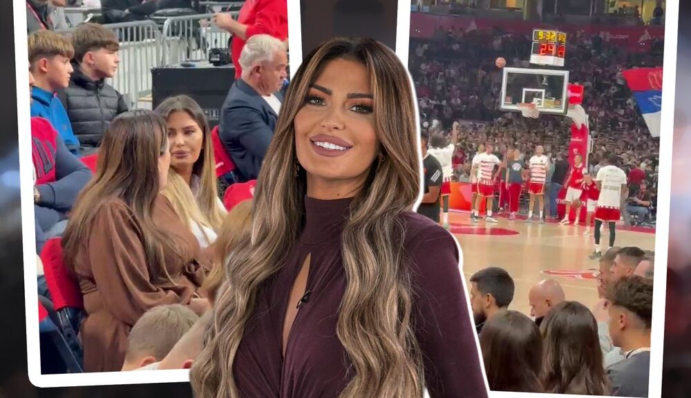 Ana Radulović prisustvovala košarkaškoj utakmici Crvene zvezde u Beogradu – Ana Radulović Crvena zvezda