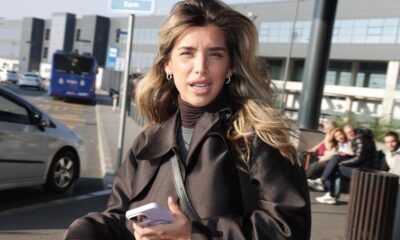 ZAMIŠLJENI POGLED JOVANE PAJIĆ ZBUNIO SVE: Pevačica prošetala beogradskim aerodromom u crnom stajlingu, detalj koji su svi primetili (FOTO)
